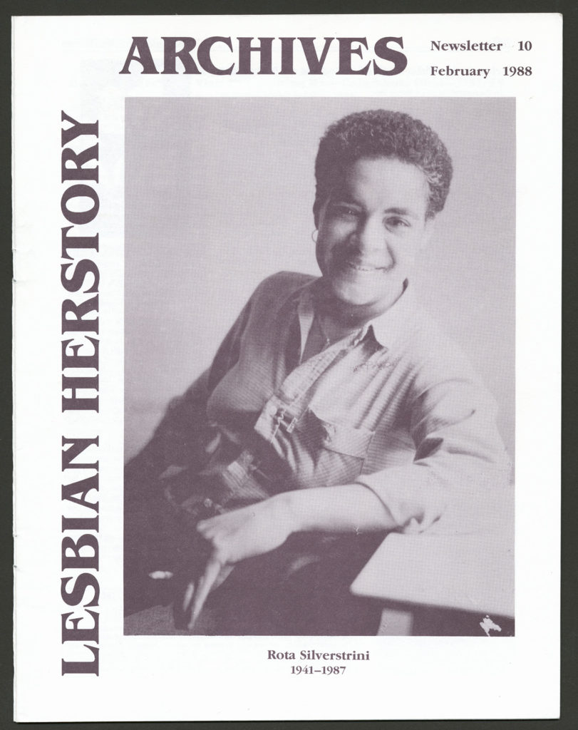 The front of an LHA newsletter dated February 1988. The cover features a photograph of Rota Silverstrini.
